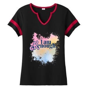 I Am Ken Enough Ladies Halftime Notch Neck Tee