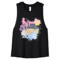 I Am Ken Enough Women's Racerback Cropped Tank