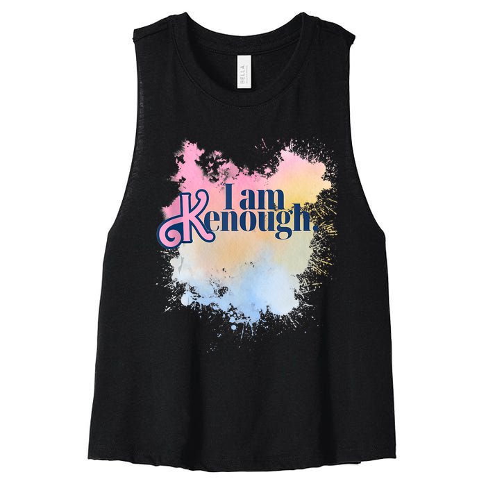 I Am Ken Enough Women's Racerback Cropped Tank