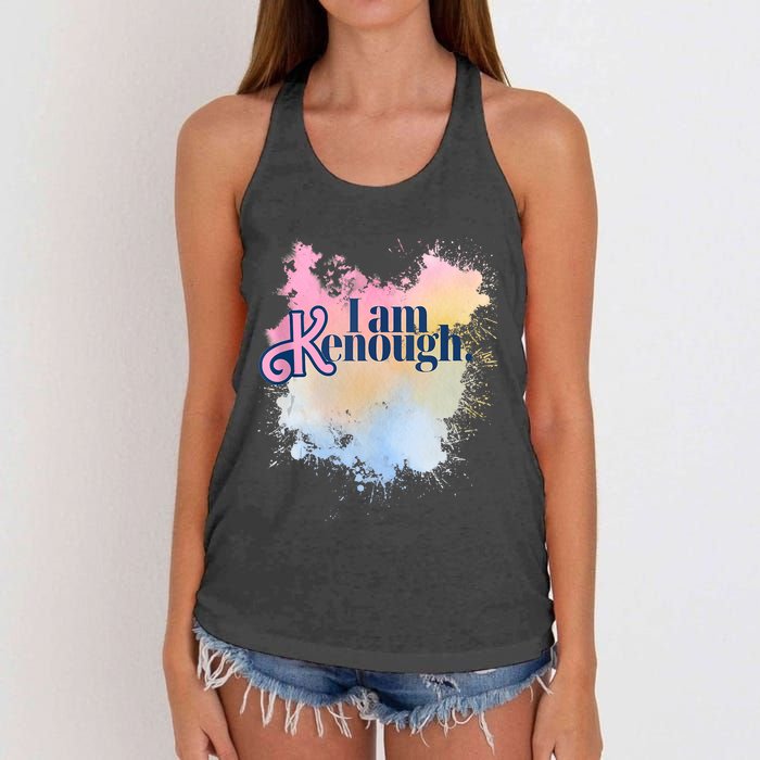 I Am Ken Enough Women's Knotted Racerback Tank