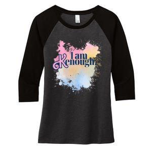 I Am Ken Enough Women's Tri-Blend 3/4-Sleeve Raglan Shirt