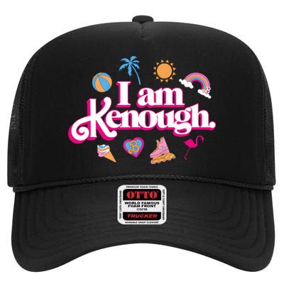 I Am Kenough High Crown Mesh Back Trucker Hat