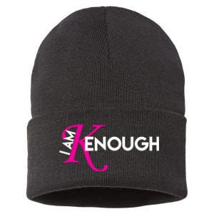 I Am Kenough Enough Movie Quote Sustainable Knit Beanie