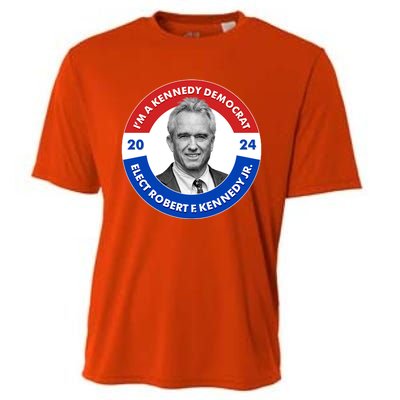 Im A Kennedy Democrat Elect Robert F Kennedy Jr For President Emblem Button Cooling Performance Crew T-Shirt