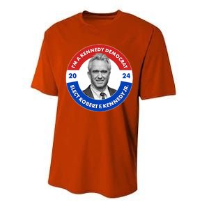 Im A Kennedy Democrat Elect Robert F Kennedy Jr For President Emblem Button Performance Sprint T-Shirt