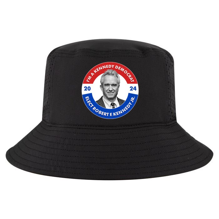 Im A Kennedy Democrat Elect Robert F Kennedy Jr For President Emblem Button Cool Comfort Performance Bucket Hat