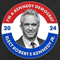 Im A Kennedy Democrat Elect Robert F Kennedy Jr For President Emblem Button Cool Comfort Performance Bucket Hat
