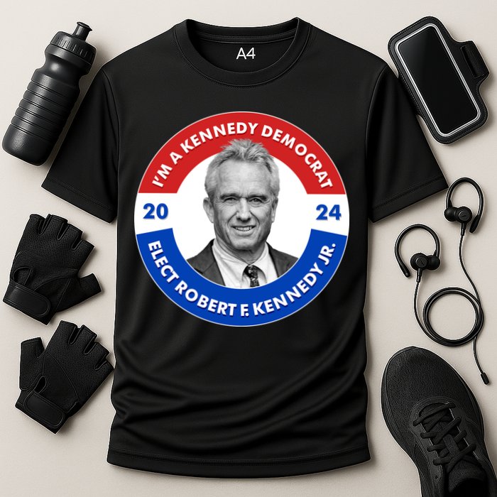Im A Kennedy Democrat Elect Robert F Kennedy Jr For President Emblem Button Performance Shirt