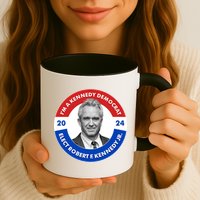 Im A Kennedy Democrat Elect Robert F Kennedy Jr For President Emblem Button Mug