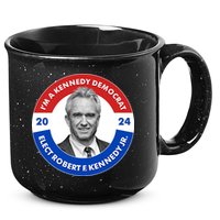 Im A Kennedy Democrat Elect Robert F Kennedy Jr For President Emblem Button 15oz Campfire Ceramic Mug