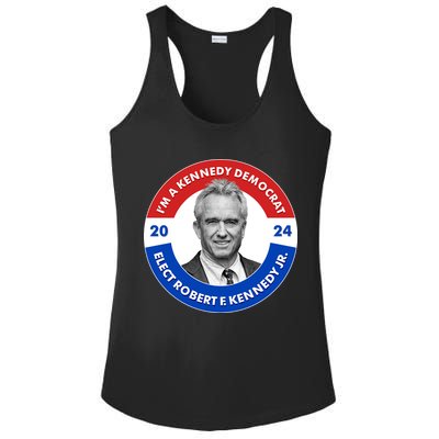 Im A Kennedy Democrat Elect Robert F Kennedy Jr For President Emblem Button Ladies PosiCharge Competitor Racerback Tank