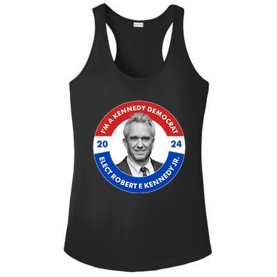 Im A Kennedy Democrat Elect Robert F Kennedy Jr For President Emblem Button Ladies PosiCharge Competitor Racerback Tank