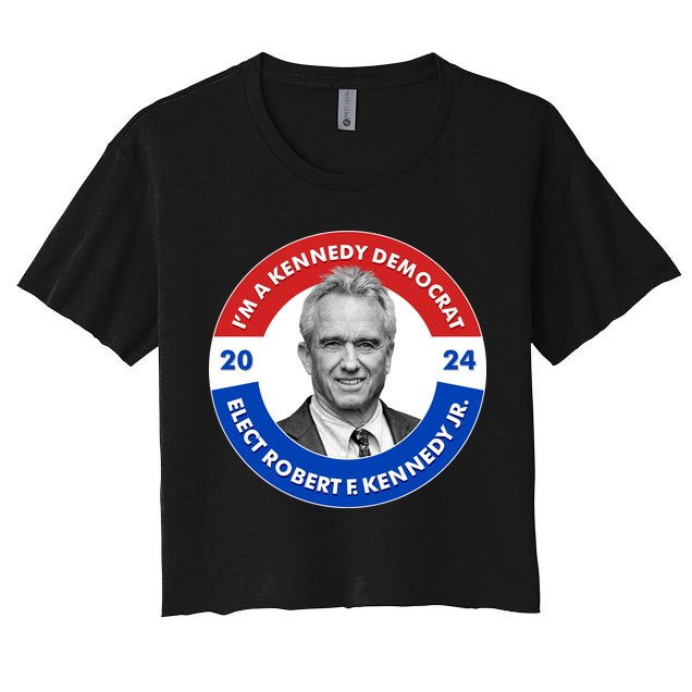 Im A Kennedy Democrat Elect Robert F Kennedy Jr For President Emblem Button Crop Top