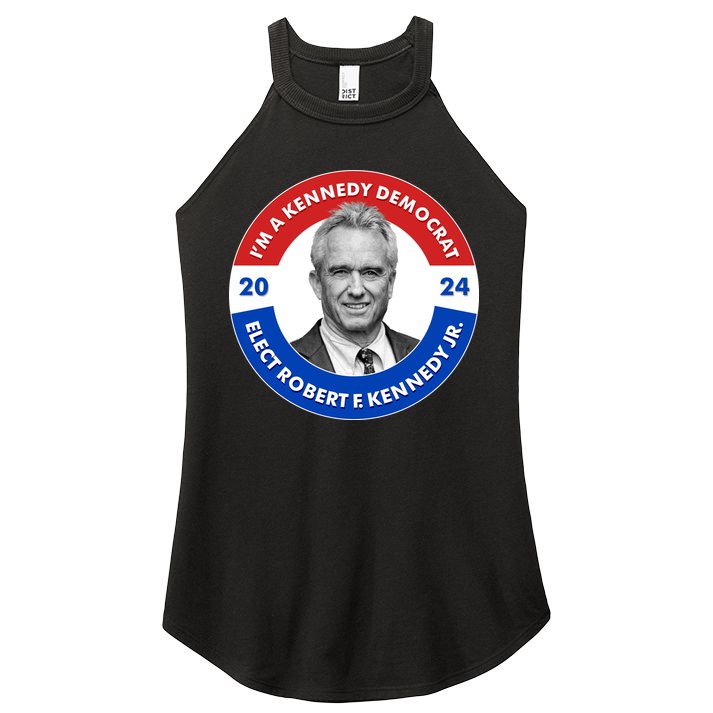Im A Kennedy Democrat Elect Robert F Kennedy Jr For President Emblem Button Women's Perfect Tri Rocker Tank