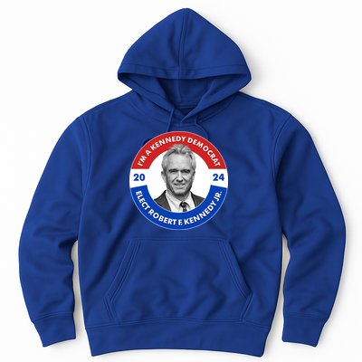 Im A Kennedy Democrat Elect Robert F Kennedy Jr For President Emblem Button Hoodie