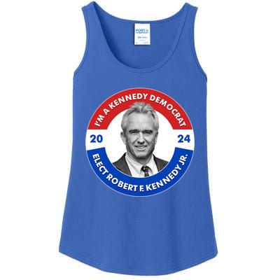 Im A Kennedy Democrat Elect Robert F Kennedy Jr For President Emblem Button Ladies Essential Tank