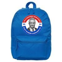 Im A Kennedy Democrat Elect Robert F Kennedy Jr For President Emblem Button 16 in Basic Backpack