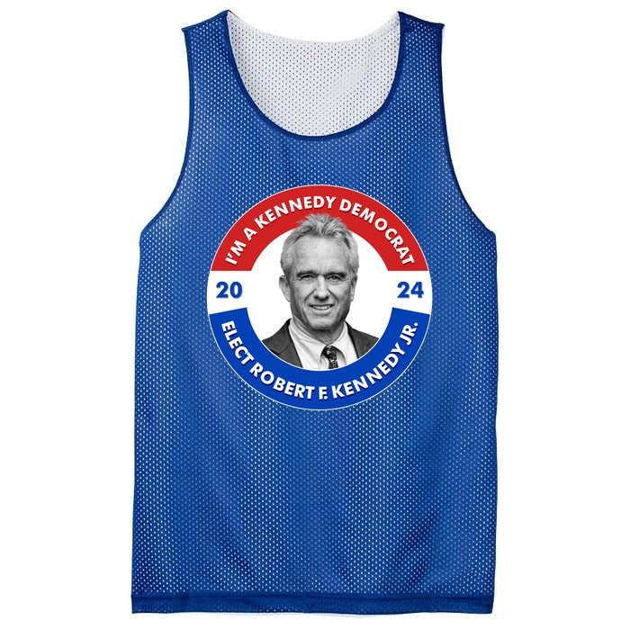 Im A Kennedy Democrat Elect Robert F Kennedy Jr For President Emblem Button Mesh Reversible Basketball Jersey Tank