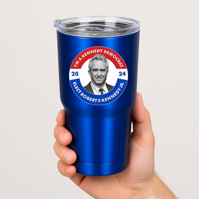 Im A Kennedy Democrat Elect Robert F Kennedy Jr For President Emblem Button Tumbler