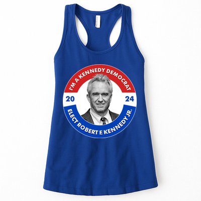Im A Kennedy Democrat Elect Robert F Kennedy Jr For President Emblem Button Womens Tank Top