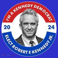 Im A Kennedy Democrat Elect Robert F Kennedy Jr For President Emblem Button Short Acrylic Beanie