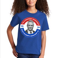 Im A Kennedy Democrat Elect Robert F Kennedy Jr For President Emblem Button Kids T-Shirt