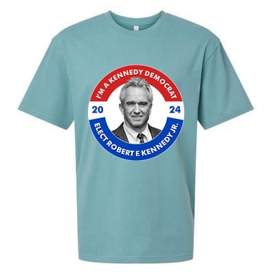Im A Kennedy Democrat Elect Robert F Kennedy Jr For President Emblem Button Sueded Cloud Jersey T-Shirt