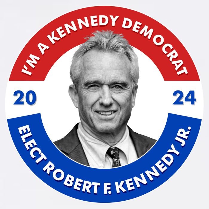 Im A Kennedy Democrat Elect Robert F Kennedy Jr For President Emblem Button Garment-Dyed Sweatshirt