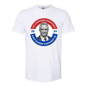 Im A Kennedy Democrat Elect Robert F Kennedy Jr For President Emblem Button Softstyle CVC T-Shirt