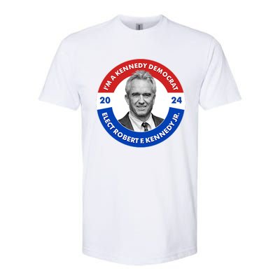 Im A Kennedy Democrat Elect Robert F Kennedy Jr For President Emblem Button Softstyle® CVC T-Shirt