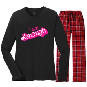 I Am Kenough Shirts Women's Long Sleeve Flannel Pajama Set 