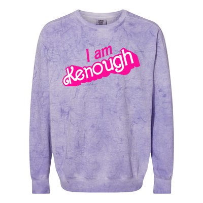 I Am Kenough Funny I Am Kenough For Men Colorblast Crewneck Sweatshirt