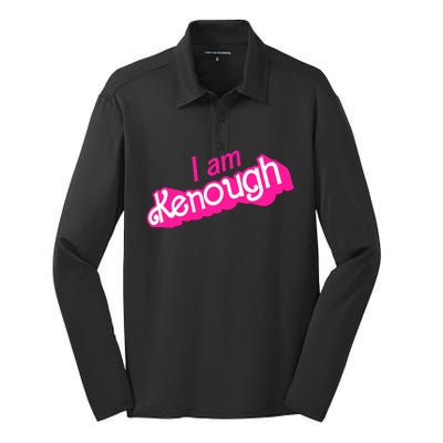 I Am Kenough Silk Touch Performance Long Sleeve Polo