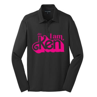 I Am Ken Silk Touch Performance Long Sleeve Polo