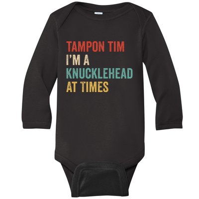 IM A Knucklehead At Times Tim Walz Debate Baby Long Sleeve Bodysuit