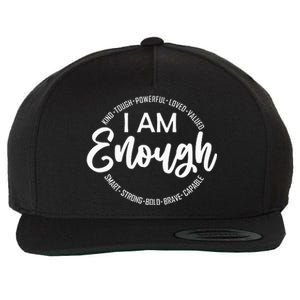 I Am Kind Enough Loved Inspirational Motivational Wool Snapback Cap