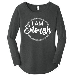 I Am Kind Enough Loved Inspirational Motivational Women's Perfect Tri Tunic Long Sleeve Shirt