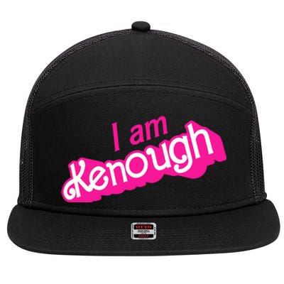 I Am Kenough 7 Panel Mesh Trucker Snapback Hat