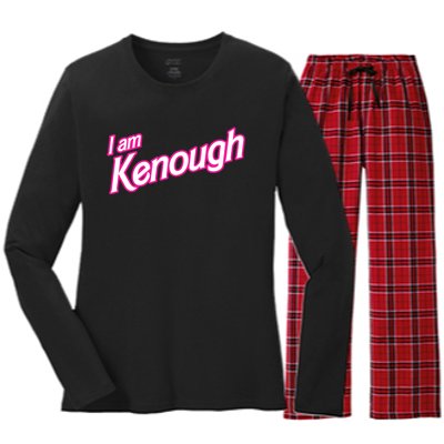 I Am Kenough Women's Long Sleeve Flannel Pajama Set 