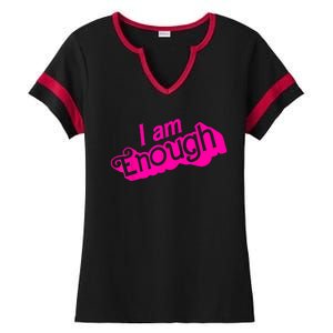 I Am Kenough Funny I Am Kenough Ladies Halftime Notch Neck Tee