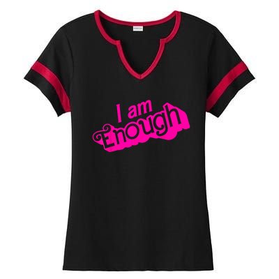 I Am Kenough Funny I Am Kenough Ladies Halftime Notch Neck Tee