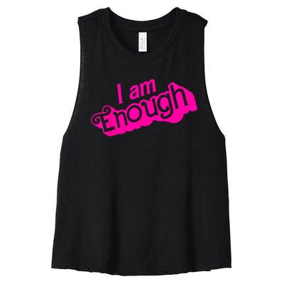 I Am Kenough Funny I Am Kenough Women's Racerback Cropped Tank