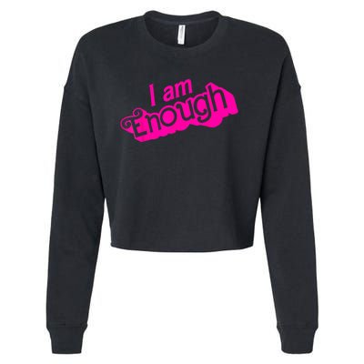 I Am Kenough Funny I Am Kenough Cropped Pullover Crew