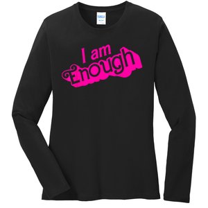 I Am Kenough Funny I Am Kenough Ladies Long Sleeve Shirt