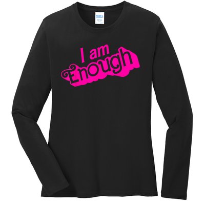 I Am Kenough Funny I Am Kenough Ladies Long Sleeve Shirt