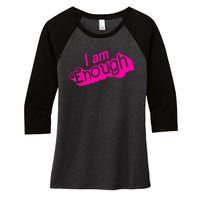 I Am Kenough Funny I Am Kenough Women's Tri-Blend 3/4-Sleeve Raglan Shirt