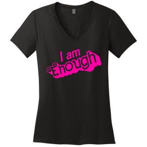 I Am Kenough Funny I Am Kenough Women's V-Neck T-Shirt