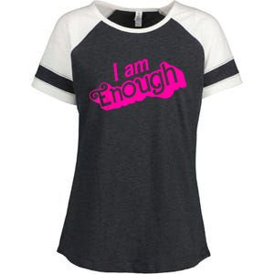 I Am Kenough Funny I Am Kenough Enza Ladies Jersey Colorblock Tee