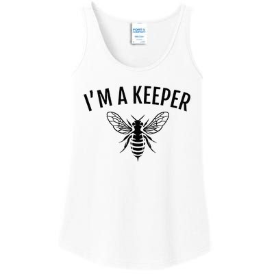 Im A Keeper Funny Beekeeper Beekeeping Ladies Essential Tank