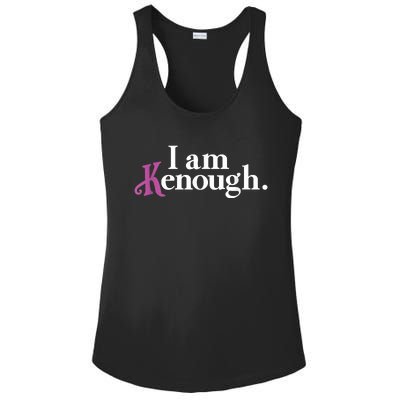 I Am Kenough Funny Colorful Ladies PosiCharge Competitor Racerback Tank